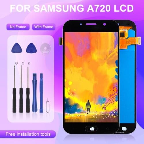 Catteny 1Pcs For Samsung Galaxy A720 Lcd A720F Touch Screen Panel Digitizer A7 2017 Display Assembly With Tools
