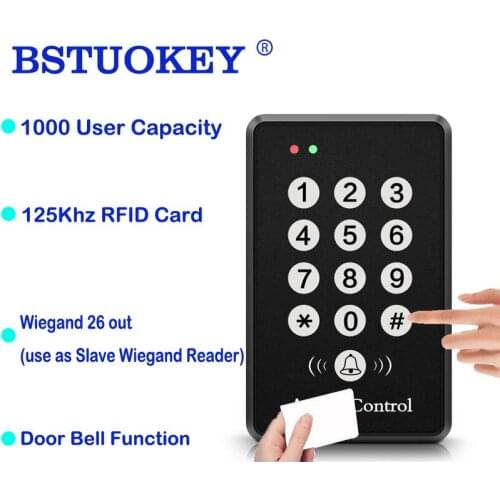 125Khz RFID Access Control System Device Machine Security Proximity Entry Door Lock 1000 User access control keypad