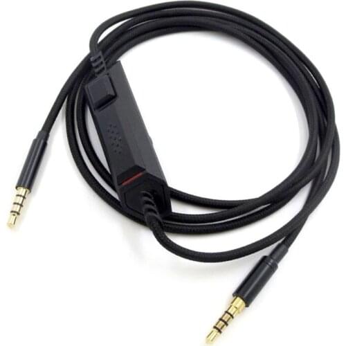 T3EE Replacement 3.5mm Earphone Cable Inline Control for logitech G633 G933 Gaming Headphones Headset Accessories