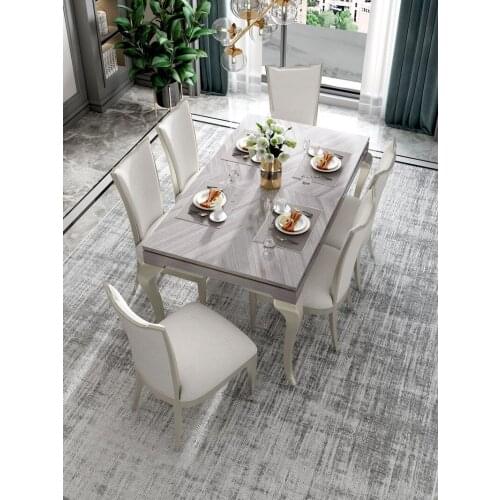 Table and chair combination small household rectangular restaurant table table