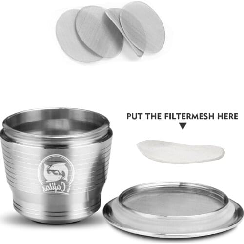 5/10pcs Nespresso Thin Filters More Mesh Better Filtering Fit For Stainless Steel Reusble Nespresso Coffee Capsules