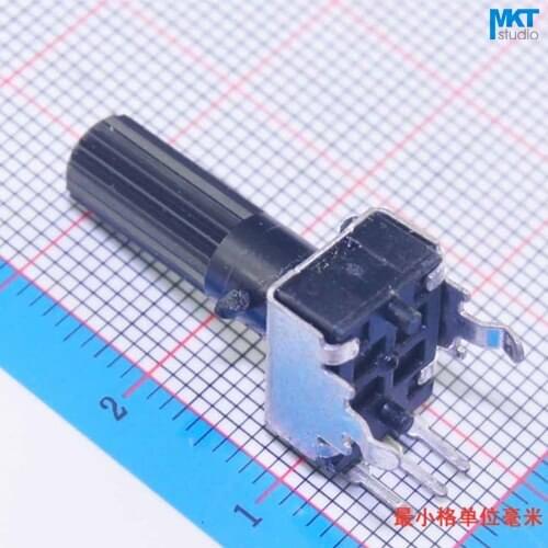 100Pcs 50K/500K Ohm B-Type Linear 18mm Shaft Rotary Potentiometer Trimmer,Variable Resistor