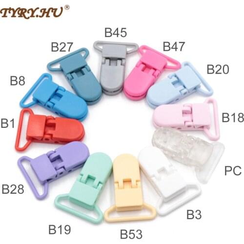 TYRY.HU 1/12pcs Baby Teether Accessories Plastic Clip Baby Silicone Teething 10meters DIY Pacifier Chain Rope For Pacifier Clips