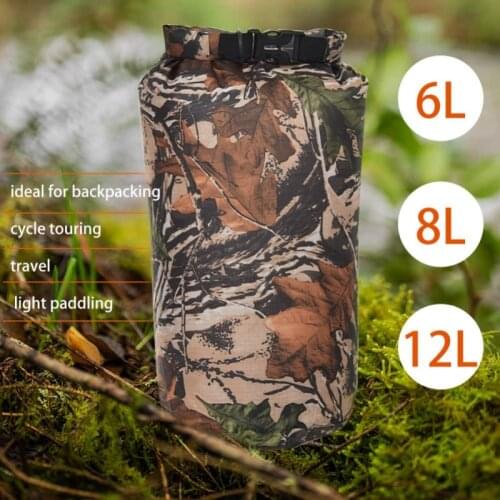 Outdoor Lightweight Waterproof Bag Three Piece Drifting River Tracing Bag Waterproof Camouflage Portable Storage Bag Folding Bag