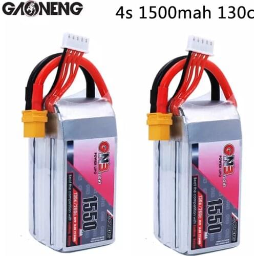 Gaoneng GNB 4S 1550MAH 14.8V 130C / 260C Lipo Battery Rechargeable XT60 Plug Connector For RC Models Multicopter Frame Accs