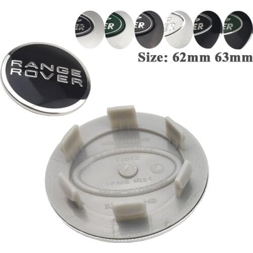 100pcs 62mm 63mm green Wheel Center Hub Caps Cover Emblem logo For Land Rover RANGE ROVER LR2 LR3 LR4 RANGE LAND ROVER Sport