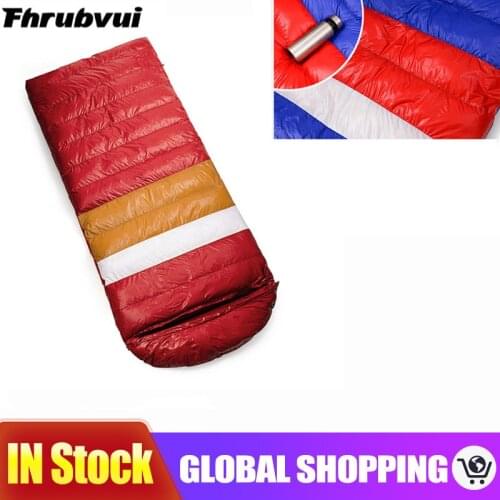 Winter Camping Sleeping Bag Portable Envelope Type Sleeping Bag Warm -10° C Widening Thickening Sleeping Bags