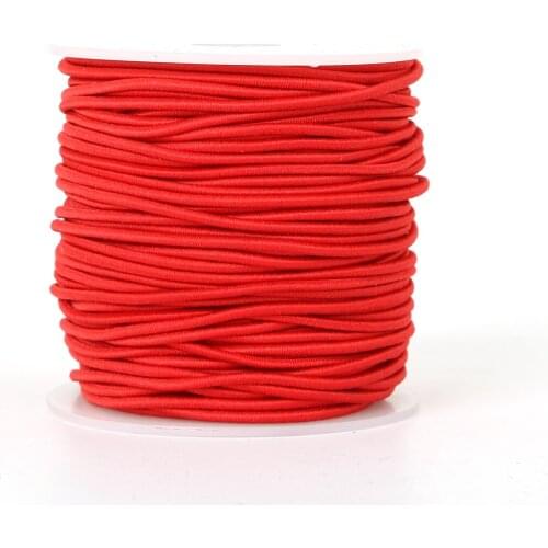 1.5MM 40Meters Brown/Black/Red Stretchy Strong Elastic Rope String Line Cord Rubber Band Beading Beads DIY for Jewelry Making