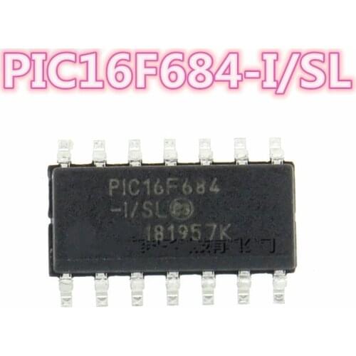 10PCS-50PCS PIC16F684-I/SL PIC16F684 16F684-I/SL 16F684 Microcontroller 8-bit 3.5KB flash memory SOP-8 patch chip Free shipping