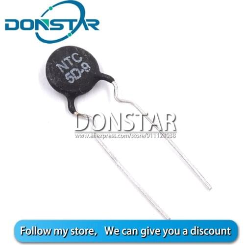 10PCS 5D9 NTC 5D-9 NTC5D-9 DIP-2 Thermal Resistor New