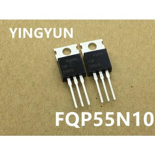 10pcs/lot FQP55N10 55N10 TO-220 100V 55A NEW