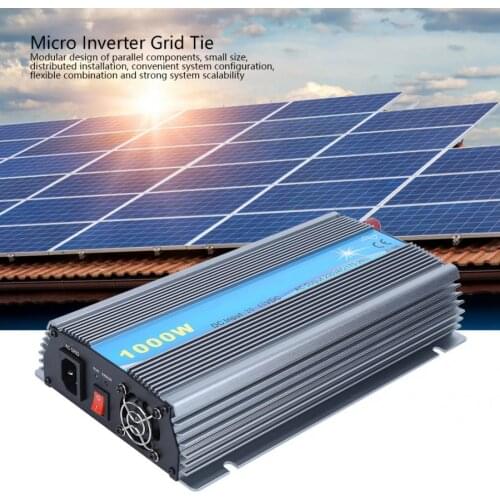 1000W Solar Micro Inverter Grid Tie Inverter Stackable MPPT Pure Sine DC 20-45V Input AC 230V Output Solar Panel Equipment