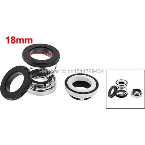 18mm Inside Dia Water Pumps Tubs Coil Spring Mechanical Shaft Seal 2pcs
