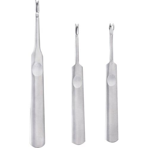3pcs U V Shaped Stitching Groover DIY Craft Tool Working Hand Leather Edge Skiving stainless steel Leather craft Tool Kit