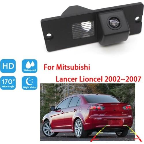 Car Rear View Reversing Camera For Mitsubishi Lancer Lioncel 2002 2003 2004 2005 2006 2007 HD Night Vision Backup Parking Camera
