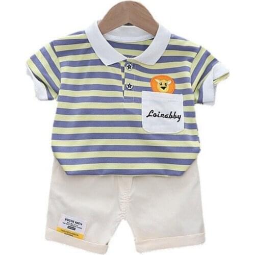 New Summer Baby Boys Girls Clothes Children Casual T-Shirt Shorts 2Pcs/Sets Toddler Sport Costume Infant Outfits Kids Tracksuits