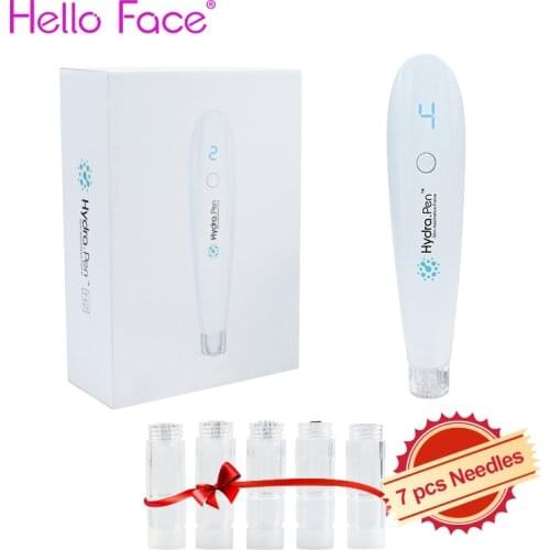 Hydra Pen H2 With 7 Cartridges Professional Microneedling Pen Wireless Hydrapen Hydra Roller Pen Automatic Serum Applicator