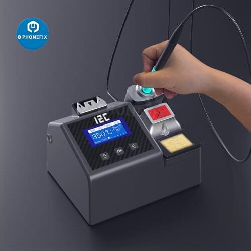 I2C NANO Lead Free Soldering Station With C115 Welding Hanlde Solder Iron Tips for Phone PCB Welding BGA Rework Sodering Tool