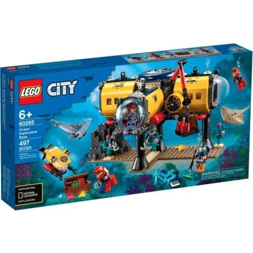 Lego 60265 City Ocean Exploration Base great birthday or holiday gift enchance kids knowledge Ocean 497 pcs children enjoy play