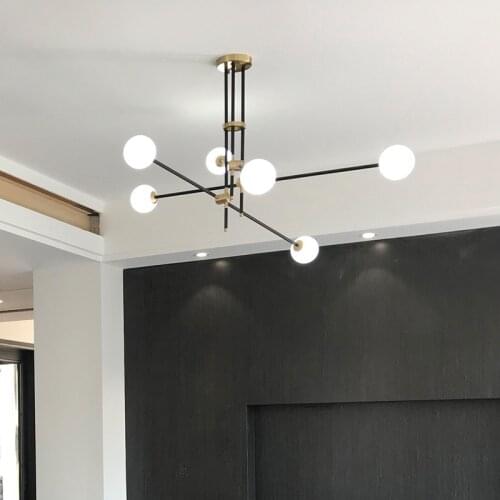 A Chandelier Post Modern Restaurant Lamp Designer Originality Bar Counter Bedroom Lamp Personality Magic Bean A Chandelier