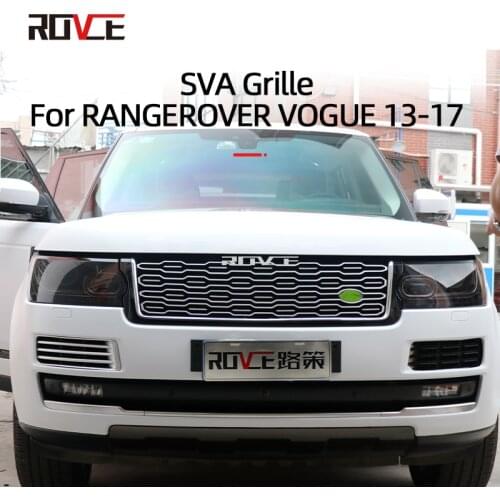 Modified Front Bumper Grille For Range Rover Vogue 2013 2014 2015 2016 2017 Auto Grille Cover Front Racing Grills Side Plate