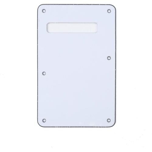Musiclily Guitar Strat Back Plate for Fender USA/Mexican Standard Stratocaster Modern Style, 3Ply White