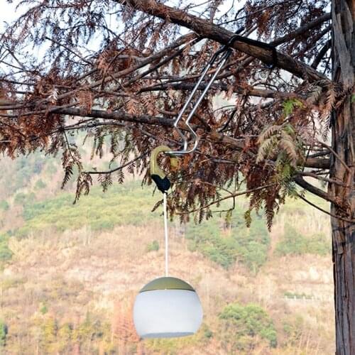 Stainless Steel Tent Light Hook Lamp Hanger Clip Tent Accessories Multifunction Pole Holder for Camping Fishing