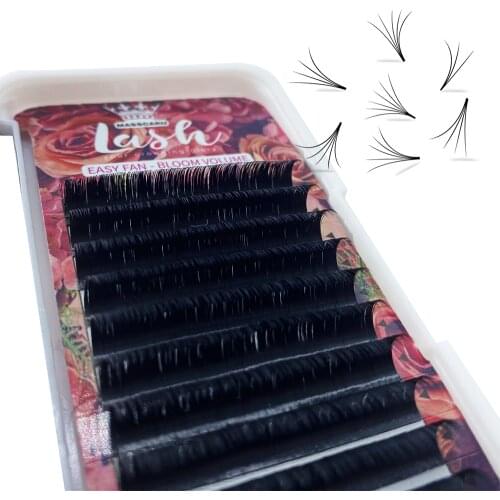 New Best Selling Easy Fan Matte Cashmere Lash Extensions 0.05/0.07/0.10mm Eyelash Extension Volume Russian Matte Flowering Fan