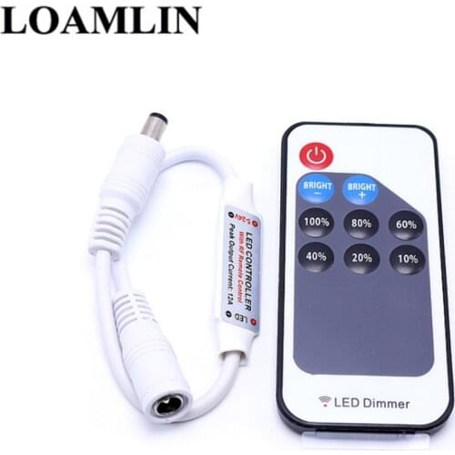 Single Color Led Controller With Led Remote Dimmer DC5-24V For 5050 3528 2835 Single Color Led Strip