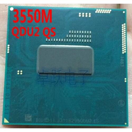 Intel Laptop CPU Haswell 3550M 2M Cache,2.30GHz Dual-core PGA946 QDU2 QS Beta scrattered pieces Free shipping