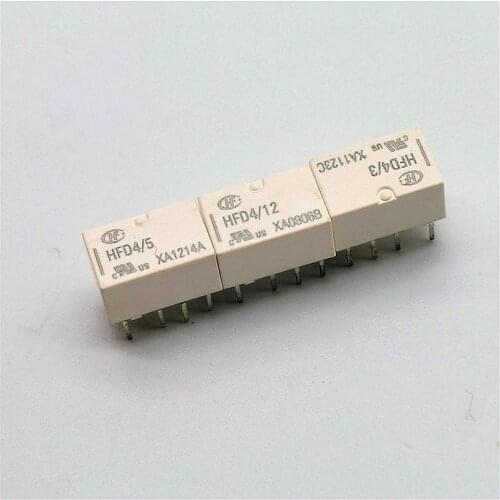 2pcs DIY Signal communication relay hfd4 / 5V, 12V, 24V s SR 2A 8-pin two groups of conversion patch direct insertion