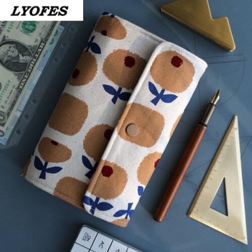 Luxury Fabric Design A6 Loose-leaf Notebooks Journals Spiral Binder Diary Notebook Agenda Planner Office School Stationery