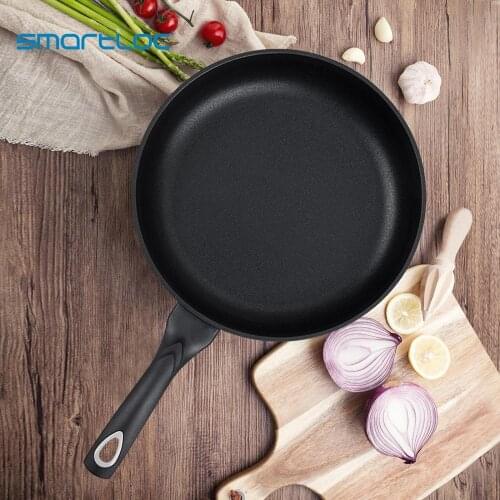 Smartloc 30CM Aluminum alloy frying pan cooking pot non stick cookware grill pancake kitchen induction cooker inoble coating