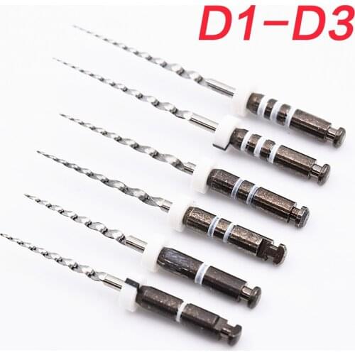 Dental super D files dental rotary files D1 D2 D3 endodontic retreatment use for Root canal cleaning dentistry endo instrument