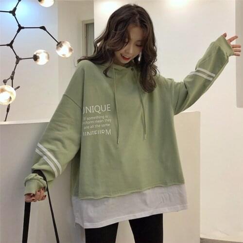 Womens Sweatshirts Japanese Harajuku Ulzzang Vintage Casual Ins Lazy Loose Sweatshirt Female Korean Kawaii Clothing For Women