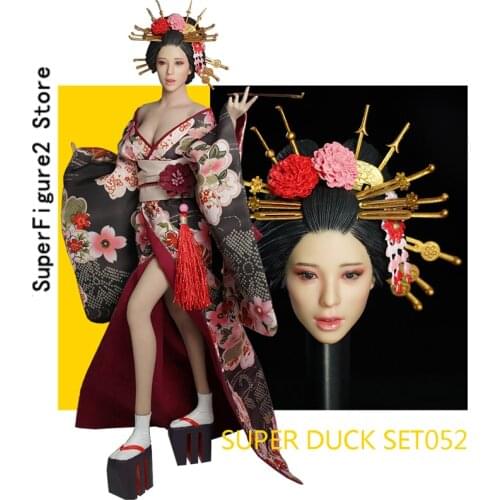 1/6 SUPER DUCK SET052 Japanese Beauty Costume Clothes w Head Fit