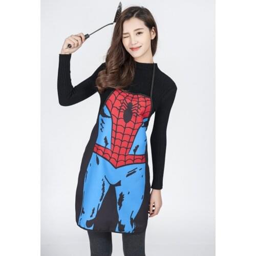 1PC Kitchen Aprons Funny Novelty BBQ Women Apron Naked Men Women Sexy Rude Cheeky Kitchen Cotton Apron Cartoon Pattern NF 005