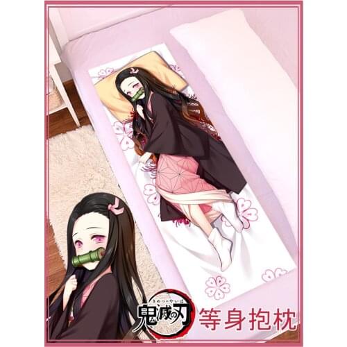 Anime Game Demon Slayer Kamado Nezuko Dakimakura Hugging Body Pillow Case Otaku Male Pillow Cushion Cover Cosplay Xmas Gift SM