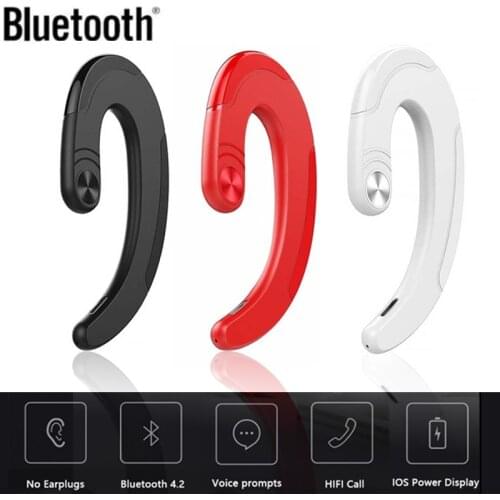 Bluetooth Headphone HBQ Exquisite Earphone Hook earbuds Headset Handsfree Wireless Bone Conduction Earphones Headphones with Mic