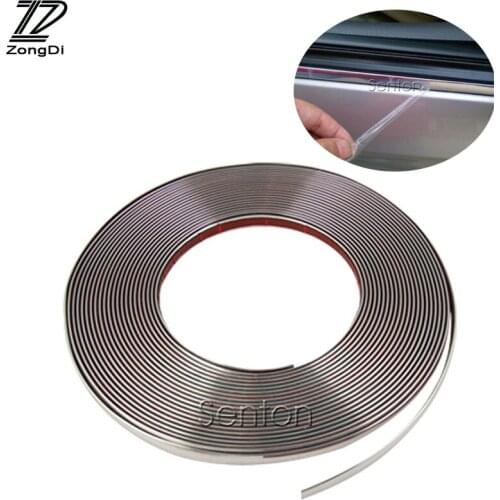 ZD Car Stickers Chrome Decor Strip for kia Ceed Cerato Suzuki grand vitara Citroen xsara picasso C3 Subaru Saab Lada granta 2017