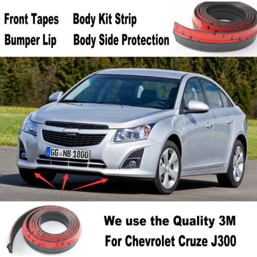 For Chevrolet Cruze J300 2008~2014 Car Bumper Lip / Make car lower Body Kit / Front Rear Skirt Spoiler / Deflector Rubber Strip