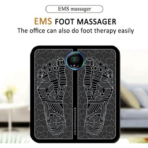 EMS Electric Intelligent Foot Massager Pulse Sole Acupuncture USB Charging Massage Relaxation Health Care Foot massage machine