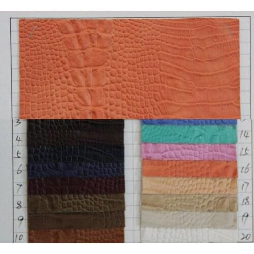PU artificial leather crocodile pattern leather luggage handbags Shoes quality synthetic leather fabric