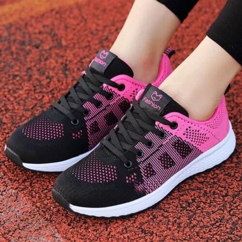 Women Casual Shoes Fashion White Vulcanized Shoes Breathable Walking Mesh Sneakers Women Shoes Chunky Sneakers Tenis Feminino