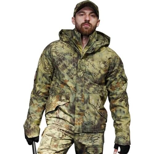 Military Jacket Hiking Jackets G8 Men Waterproof Warm Men Hooded Windbreaker Fleece Hunt Clothes Camouflage Army Tactical Jacket