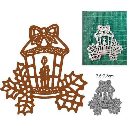 Candlestick 2021 new birthday Christmas card metal cutting craft template diy scrapbook paper photo album embossing mold