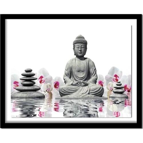 Full Square Diamond 5D DIY Diamond Painting "Buddha religion" 3D Embroidery Cross Stitch Painting Decor VIP