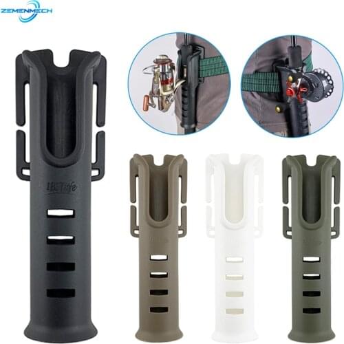 Nylon Belt Rod Holder Multi-function Portable Pole Inserter Fishing Rod Pesca Rack Quick Belt Holder Inserting Device Accessory