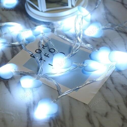 Rental house remodeled bedroom wall love LED lamp string live room decoration photo props girl heart CD50 W02