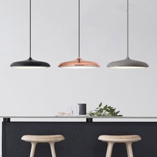 Modern Restaurant LED Pendant light Nordic Aluminum Macarons Bar Coffee Shop Pendant Lamp Bedroom Simple Hanglamp Free shipping
